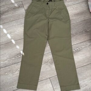Derek Lam Olive Green Straight-Leg Chinos new no tags